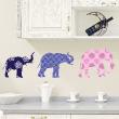 Vinilos infantiles de paredes - Vinilo 3 elefantes - ambiance-sticker.com